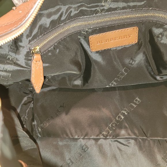 RARE BROWN BURBERRY Studded Heart Bag Brown Leather - Picture 14 of 15